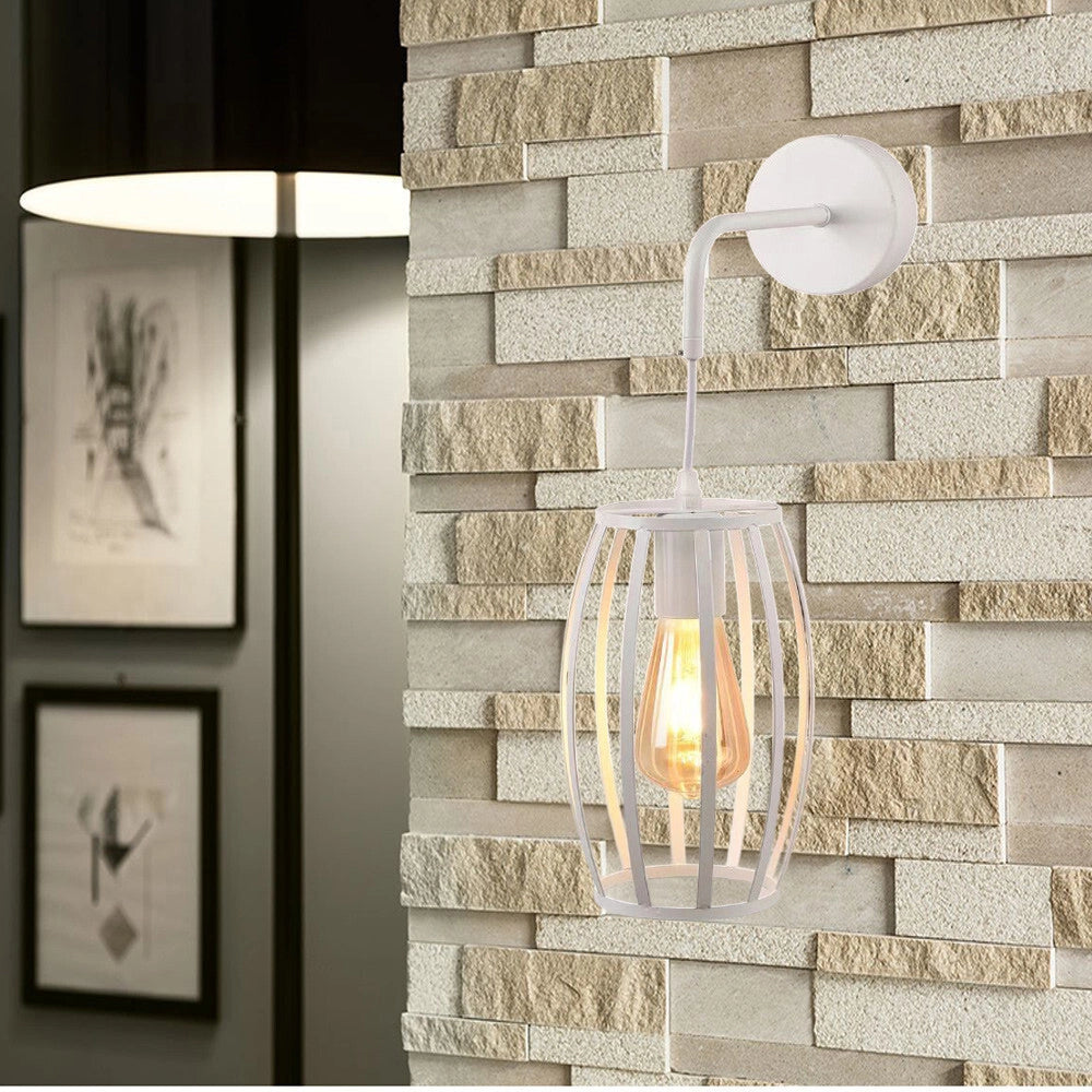Trade Shop - Applique Parete Pendente A Forma Ovale 3d Stile Minimal Portalampada Attacco E27 Aq53 -