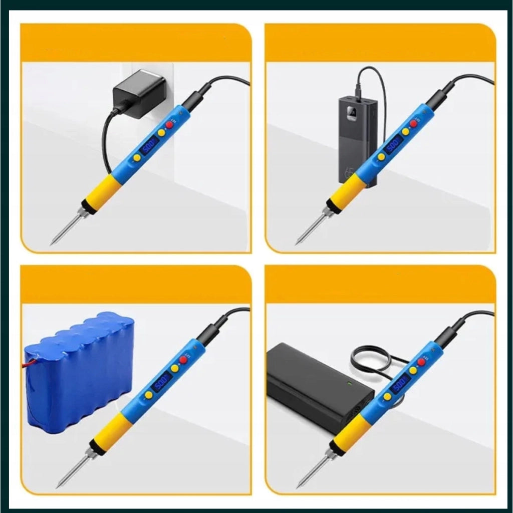 Saldatore Smart T65-BC2 – LCD 65W 500°C | USB-C, Powerbank | Elemento Riscaldante Ceramico, Auto-Ibernazione