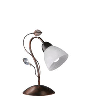 Lampada tavolo da Interno  E14 in Metallo Ruggine Anticato