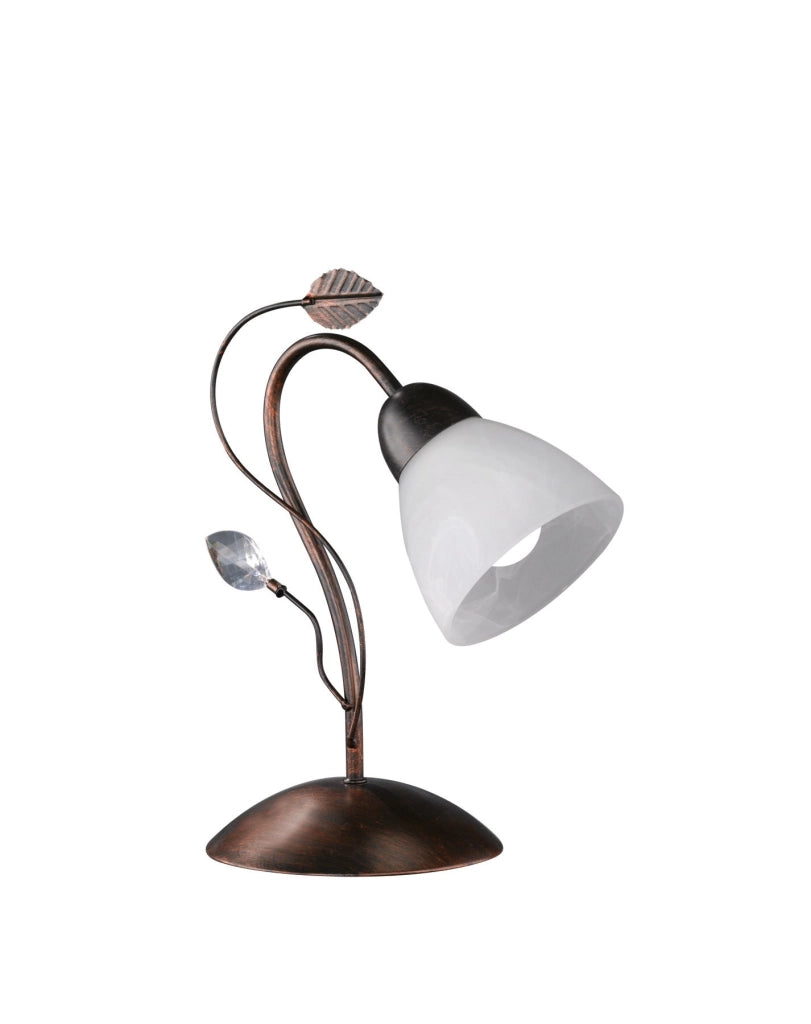Lampada tavolo da Interno  E14 in Metallo Ruggine Anticato
