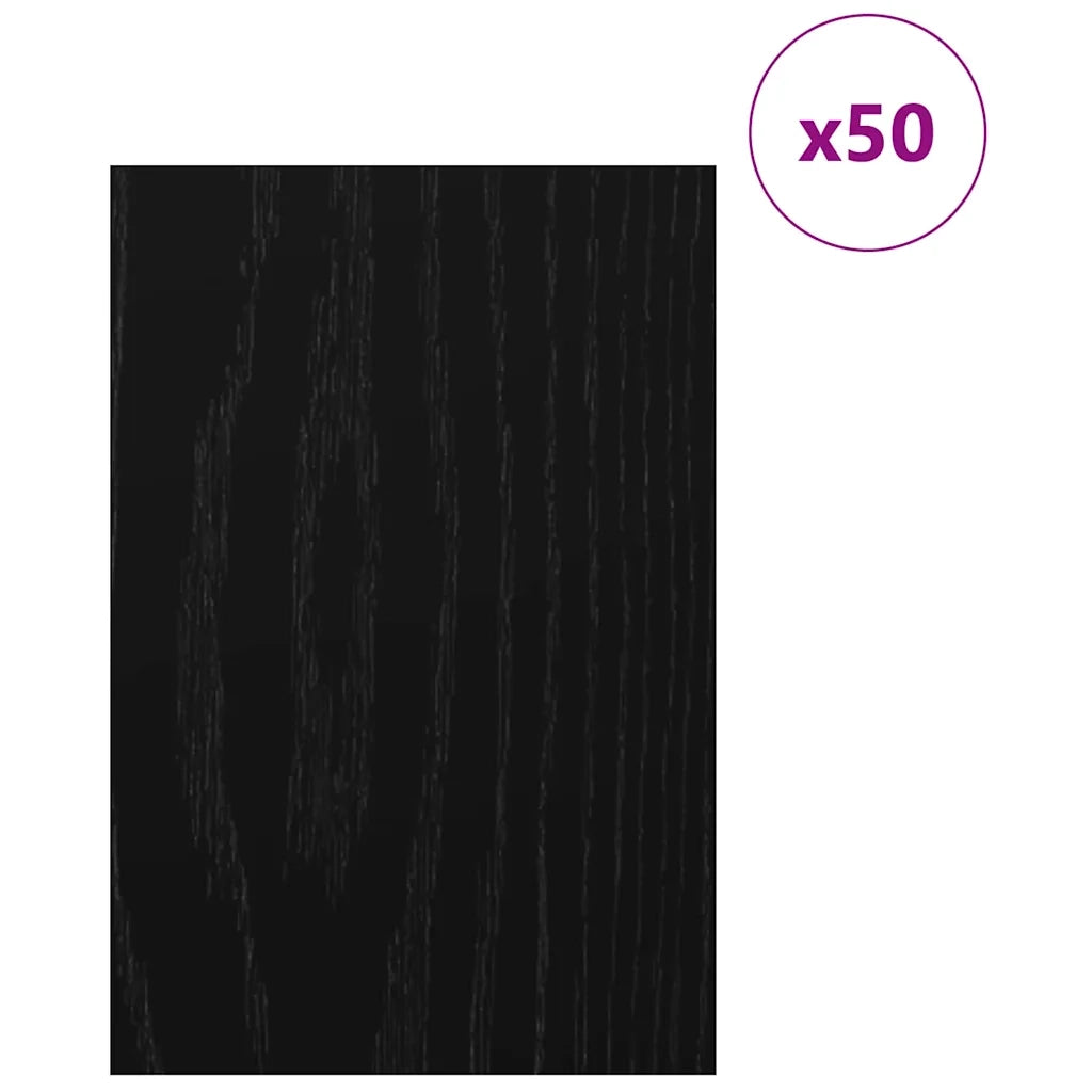 Pannelli decorativi 50 pz Rovere Nero 40 x 60 x 0.27 cm CFW6951748