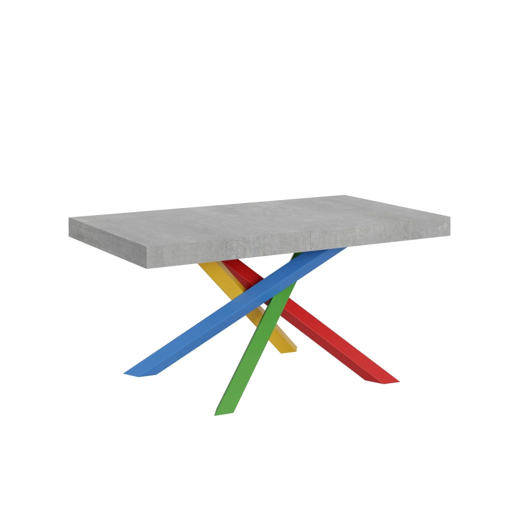 Tavolo Allungabile 160-420x90x77 cm Volantis Cemento