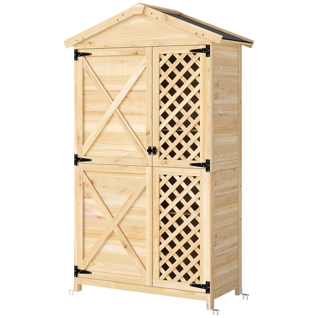 Armadio Giardino con Porta Ventilata e Kit Antiribaltamento ¨C zephmum ¨C 120x60x200