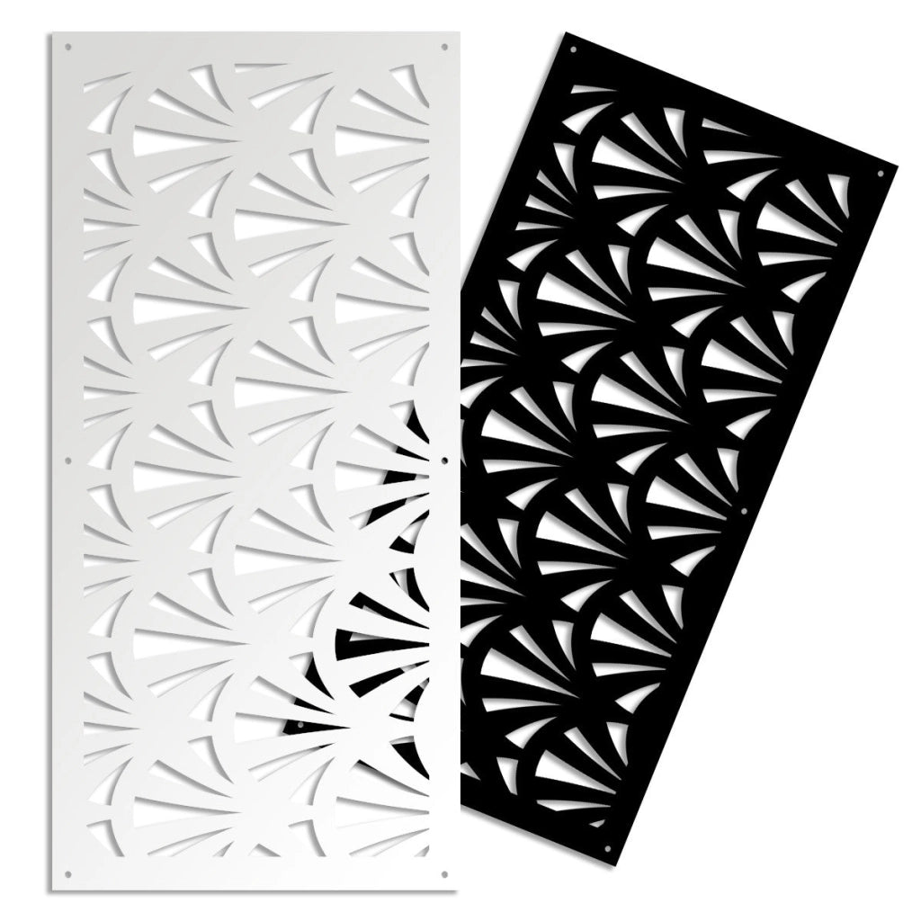 WINDSHELL - Pannello in PVC traforato - Parasole Colore: nero, Misura: 73x148 cm