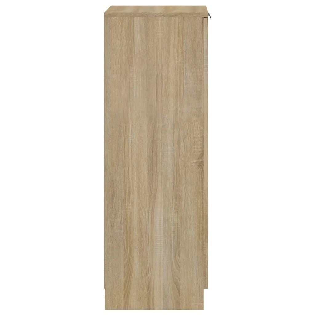 Scarpiera-Scaffale per scarpe Rovere Sonoma 30x35x100 cm in Legno Multistrato