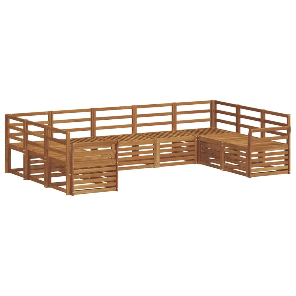 Set divano sezionale 9 pcs Naturale