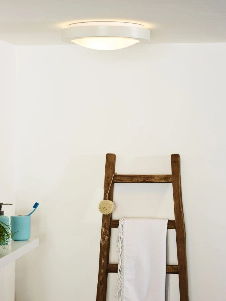 Lucide plafoniera bagno Fresh bianca 35cm IP44 2xE27