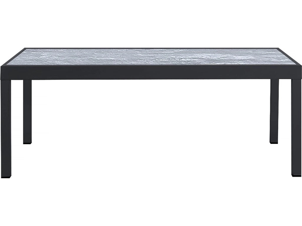 Set da pranzo da esterno estensibile "Lagos" - Tavolo estensibile 200/320 x 105 x 76 cm - 12 sedie - Nero