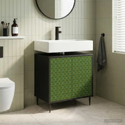 Mobile da Bagno GELEEN Rovere Nero 60 x 40 x 61 cm 8007411