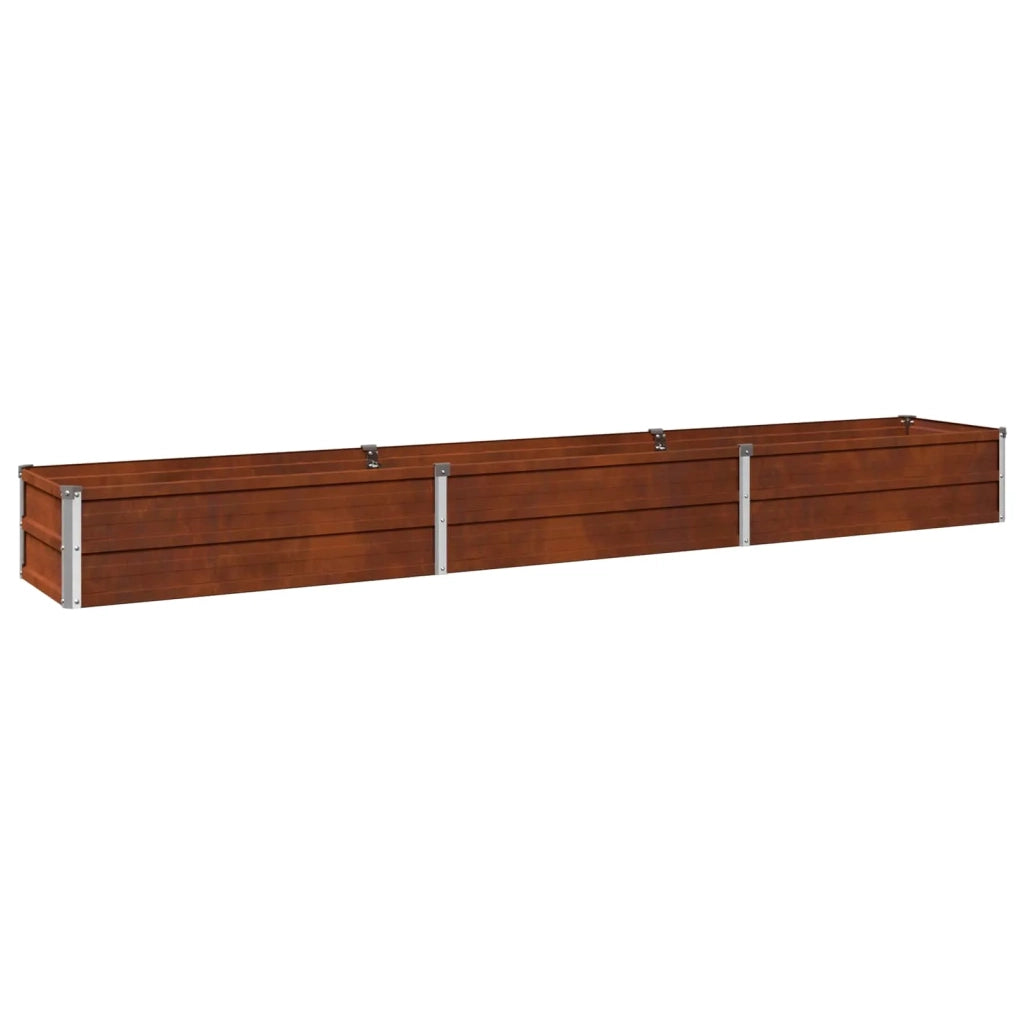 Letto rialzato da giardino Ruggine 240 x 40 x 24 cm cartone 8006336