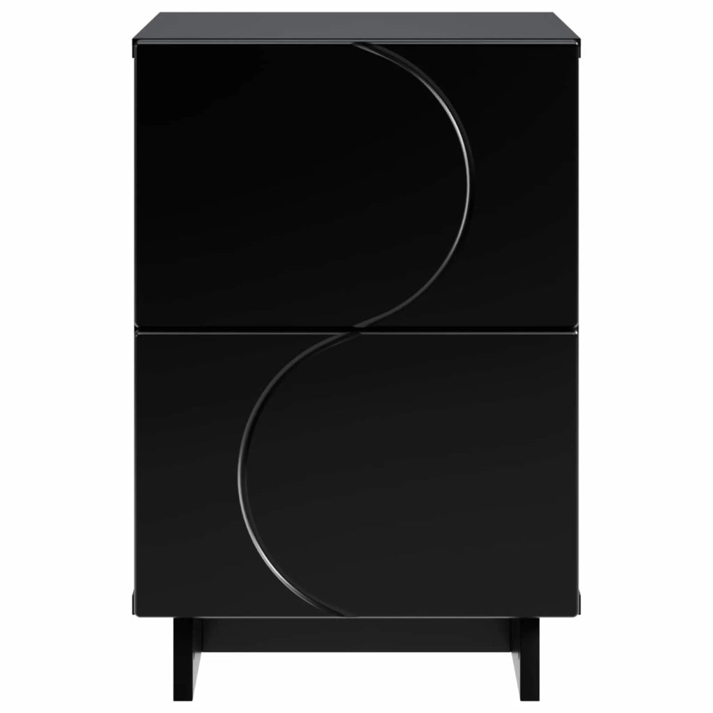 Armadio da Notte 2 pz Nero 33,5 x 34,5 x 50 cm 8011390