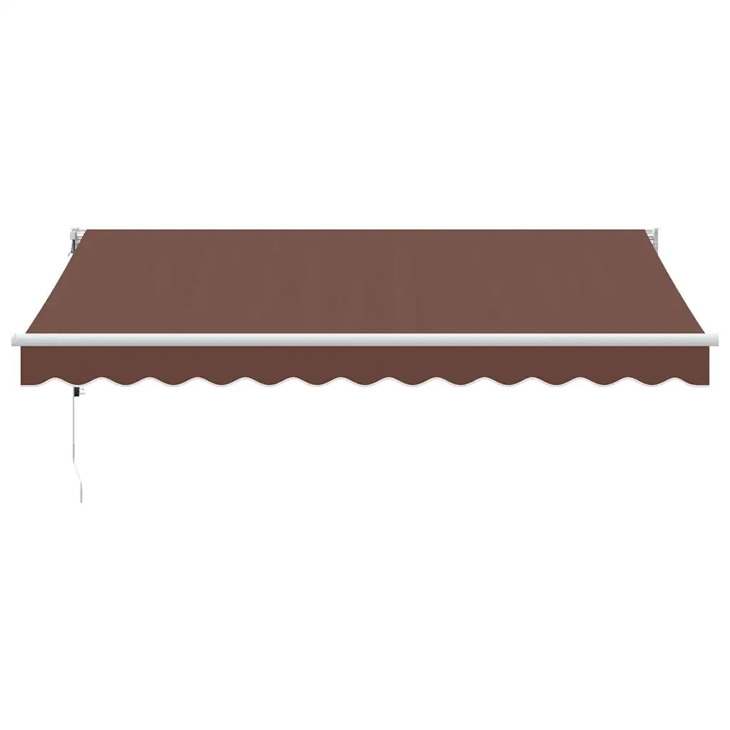 Tenda da Sole Retrattile-Tenda parasole per Patio Automatica Marrone 350x250 cm 590784