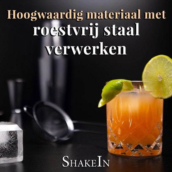 Set di cocktail 12 pezzi in grigio spaziale - Grande set di mix di cocktail - 750ml Shaker in acciaio inossidabile Boston - Set di barman con shaker di cocktail - Accessori di bar - Kit di mixologia di cocktail