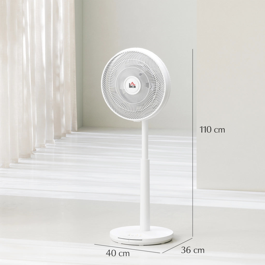 Ventilatore 3 Modi LED Oscillante ¨C zephmum ¨C Plastica Bianco