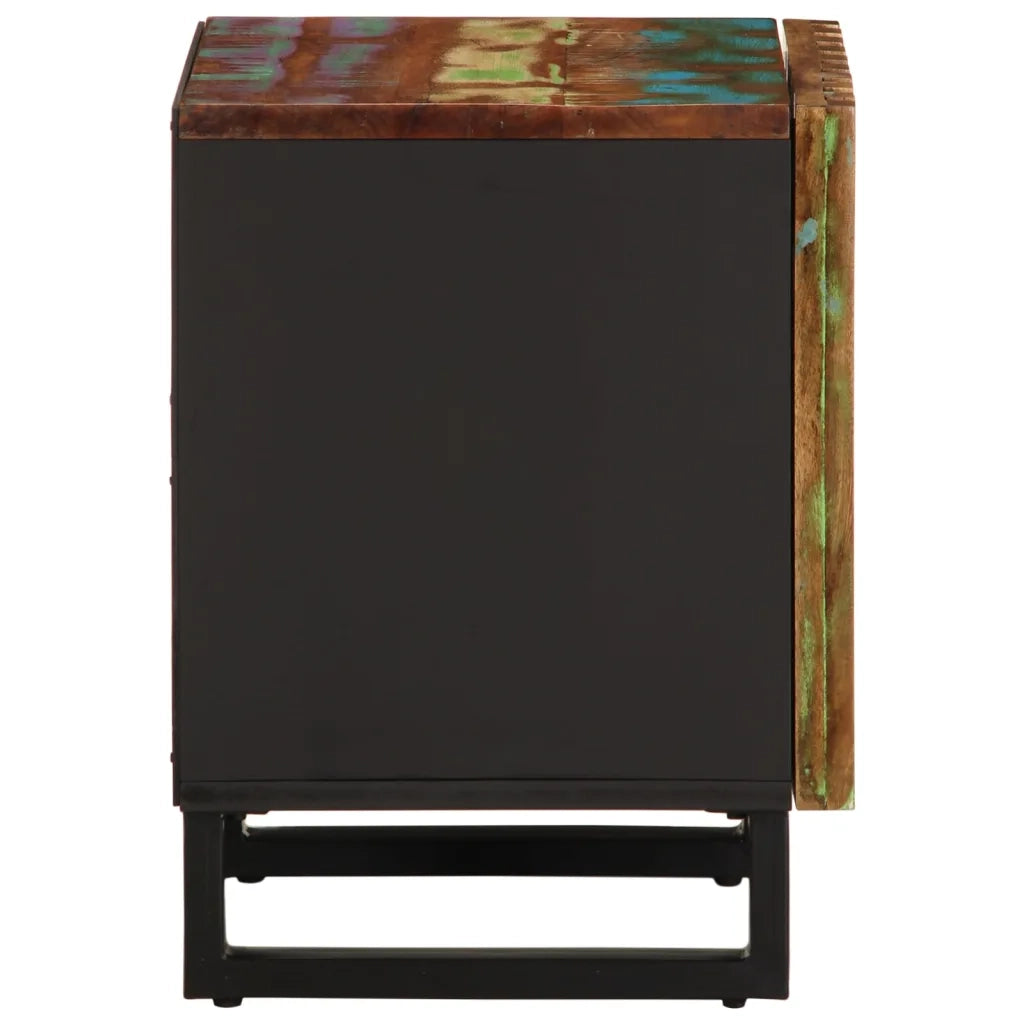 Comodini 2pz 40x34x46 cm in Legno Massello di Recupero 377425