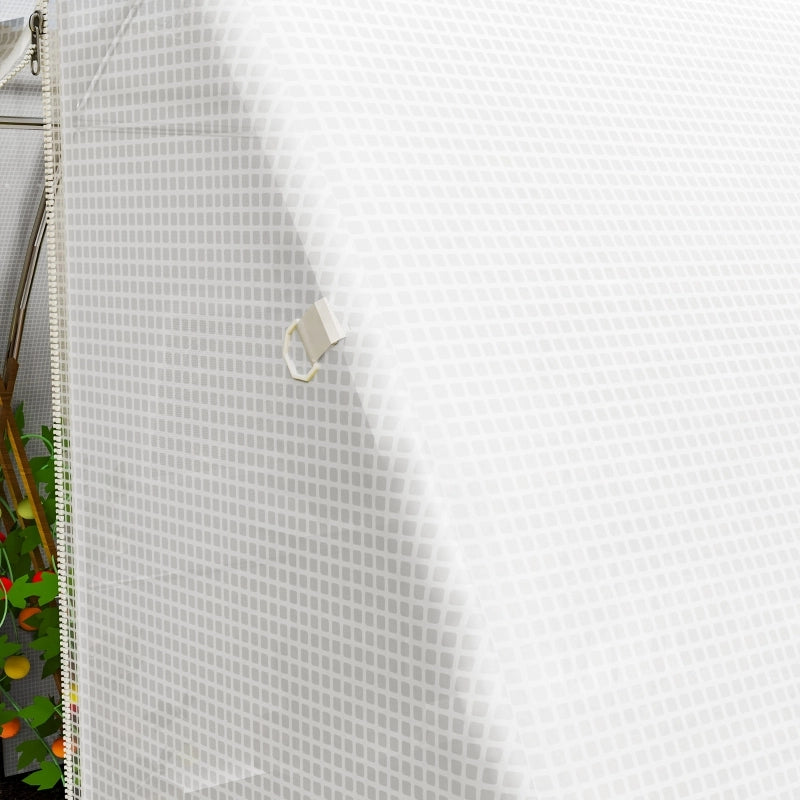 Telo di ricambio per serra, resistente alle intemperie, 400 cm x 300 cm x 200 cm, trasparente, bianco