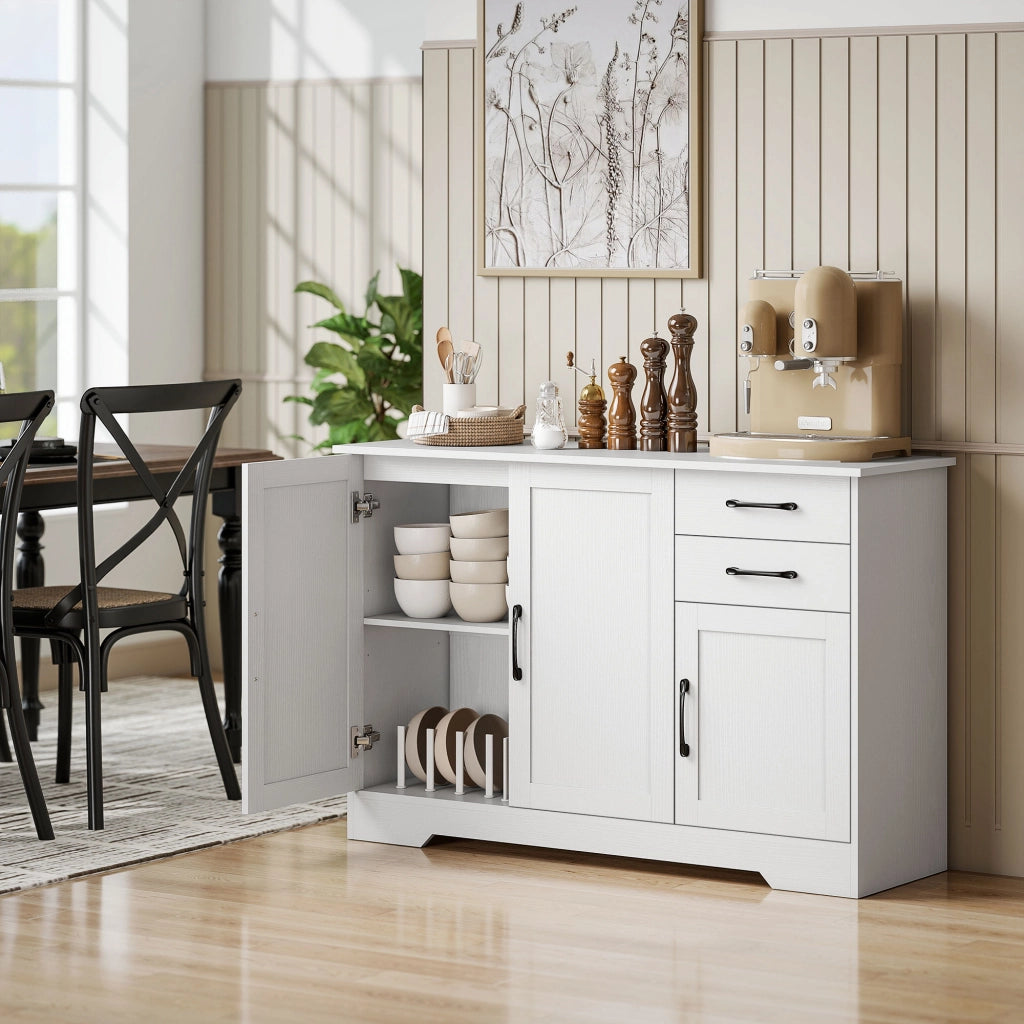 Armadio credenza ¨C Zephmum ¨C Bianco 120x38x79 cm