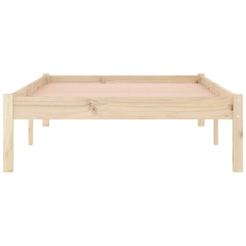 Giroletto senza Materasso-Struttura Letto 100x190 cm in Legno di Pino Doppio