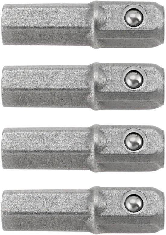 Adattatore Bit - 1/4 Pollici - Acciaio Cromo Vanadio - 25mm - 4 Pezzi - Per attrezzi - Ideale per fai da te stesso - Utile e multifunzionale