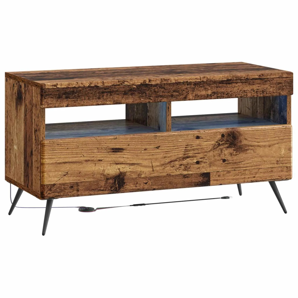 Mobile TV LED a 5 pezzi Legno antico Legno ingegnerizzato 3416931