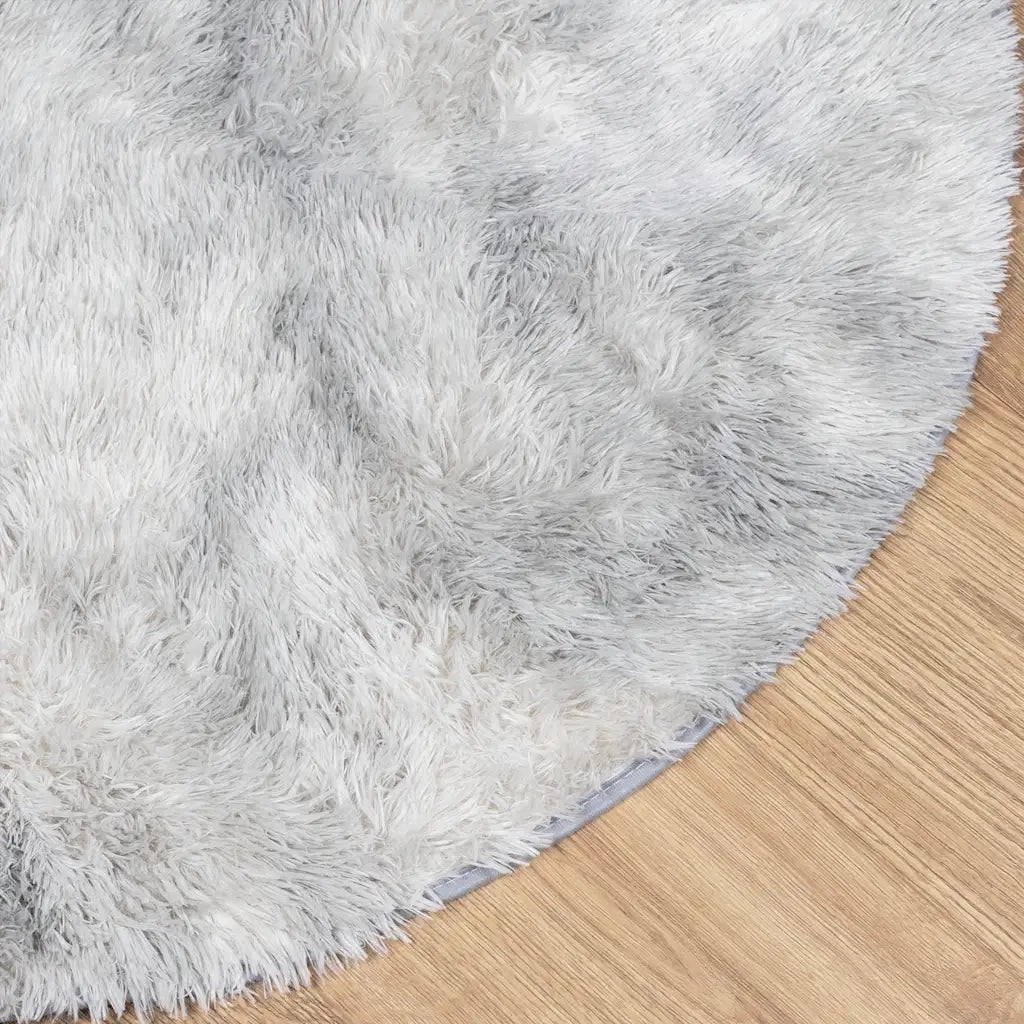 Tappeto Shaggy a Pelo Lungo NAVARRA Grigio Argento 200x200cm 4102924