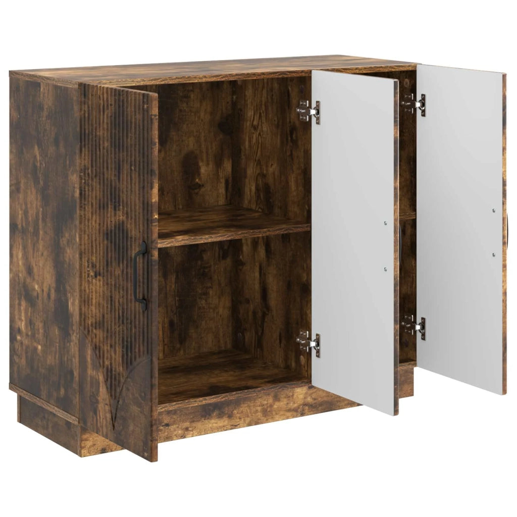 Credenza Rovere Fumo 89 x 34,5 x 77 cm Legno ingegnerizzato