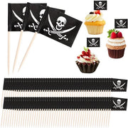 Decorazioni per torte 100 pezzi - Mini stecchi per dolci - Houten/Papier - 3,5 x 2,5 cm - Decorazioni per cupcake