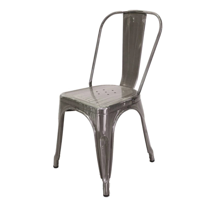 Sedia ferro new bristol galvanizzato cm 43x43h45/84