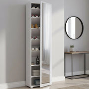 Mobile Portascarpe Asiago, Scarpiera 7 Ripiani Made in Italy, 50x32x182h cm Bianco