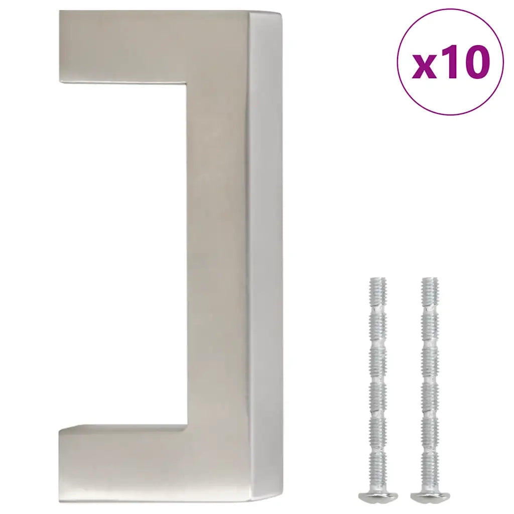 Maniglie per Mobili 10 pz Argento 64mm in Acciaio Inox CFW8663590