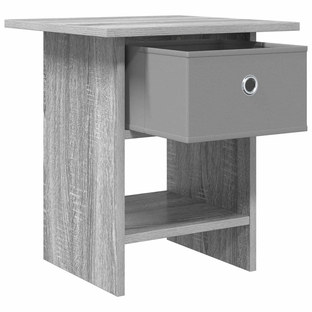 Set di 2 Comodini | Armadio da Notte | Mobiletto da notte Grigio Sonoma 41 x 40 x 45 cm Legno multistrato