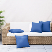 Cuscini per Divano 4 pz Blu Reale 60x60 cm in Tessuto 360413
