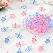 Decorazione da tavola per baby shower - fiori di struzzo - decorazione per festa di compleanno - 50 pezzi - decorazione per festa di battesimo - decorazione per festa di bambino unisex