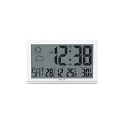 Orologio da parete jumbo radiocontrollato bianco 38,9 x 25,5 x 2,6 cm rdc8001