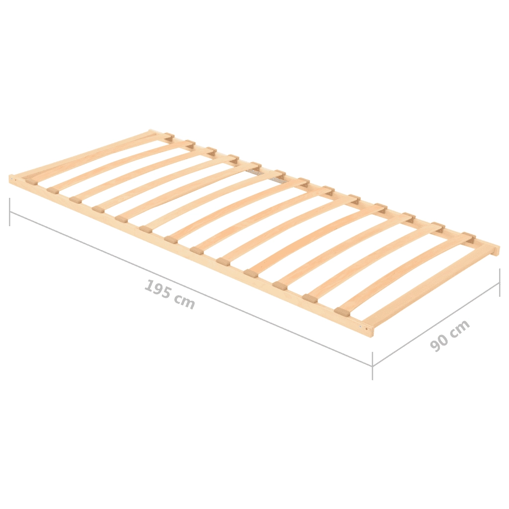 Letto singolo | Letto per adulti | Rete a Doghe con 13 Doghe 90x200 cm