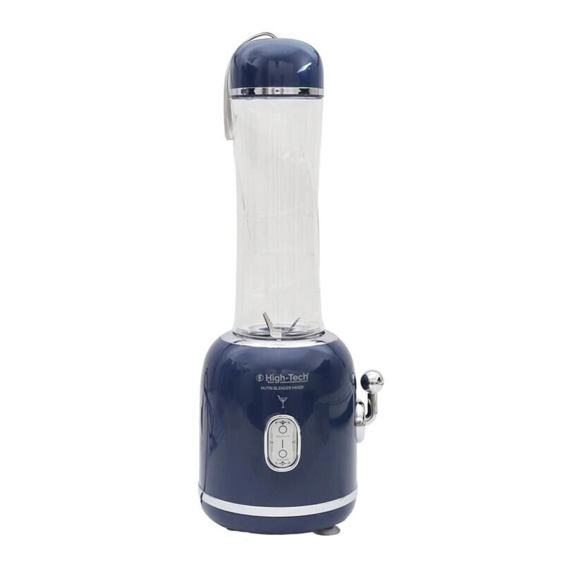 HIGH-TECH FRULLATORE DA 300 W CON CAPIENZA 600ML CON MINI BULLET SPORTIVO BLU