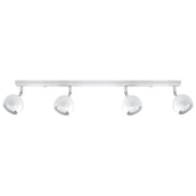 Plafoniera a barra FOKUMO Pure Lume 4 luci GU10 bianco