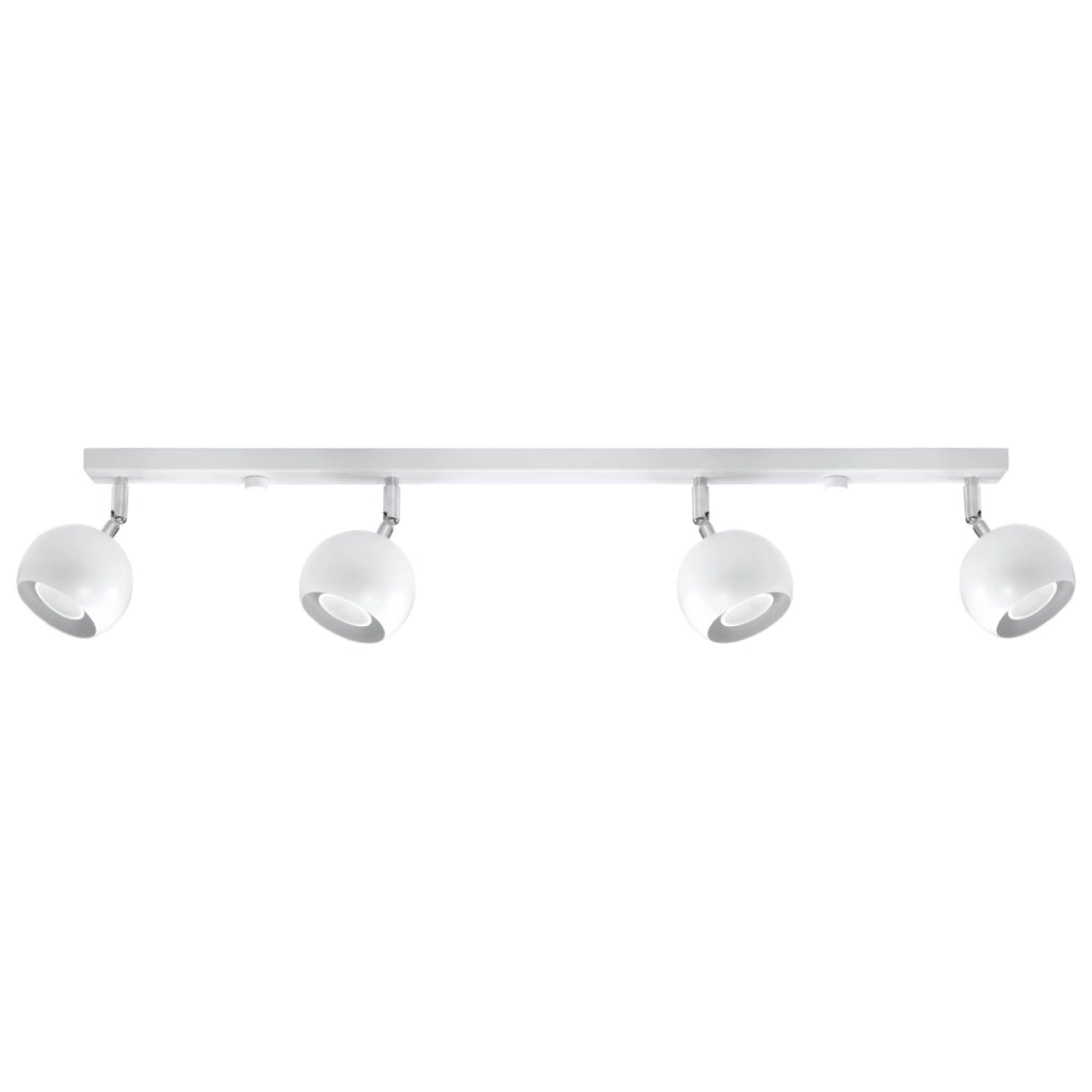 Plafoniera a barra FOKUMO Pure Lume 4 luci GU10 bianco