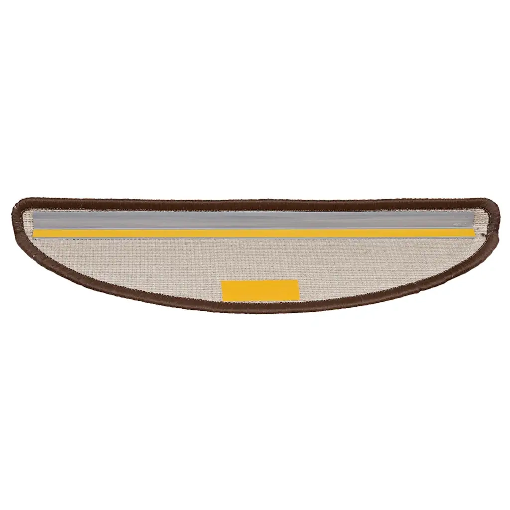 Tappetini per scale 20 pz 56x17x3 cm Marrone Semicircolari 3365840