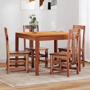 Sedie da Pranzo 4 pz in Legno Massello 274763