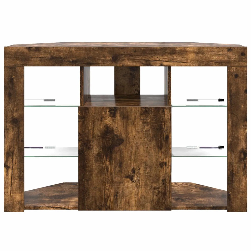Mobile TV LED Angolare 100x40x68cm Rovere fumé 889790