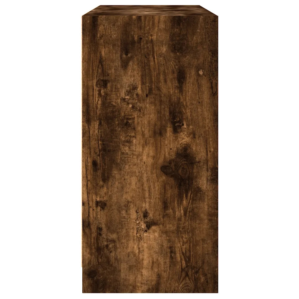 Credenza | Madia | Buffet da pranzo | Armadio da pranzo Rovere Fumo 102x37x75,5 cm in Legno Multistrato