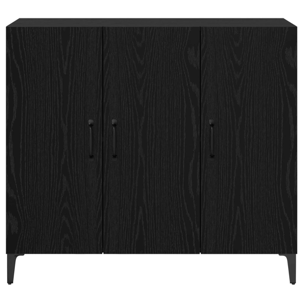 Credenza Rovere nero 34 x 90 x 80 cm Legno multistrato 880682