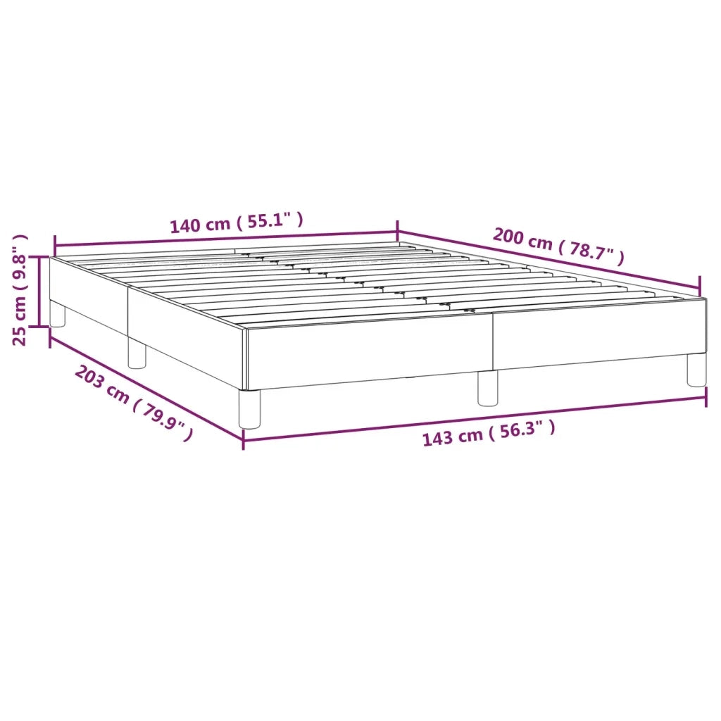 Giroletto-Struttura Letto Bianco 140x200 cm in Similpelle 464668