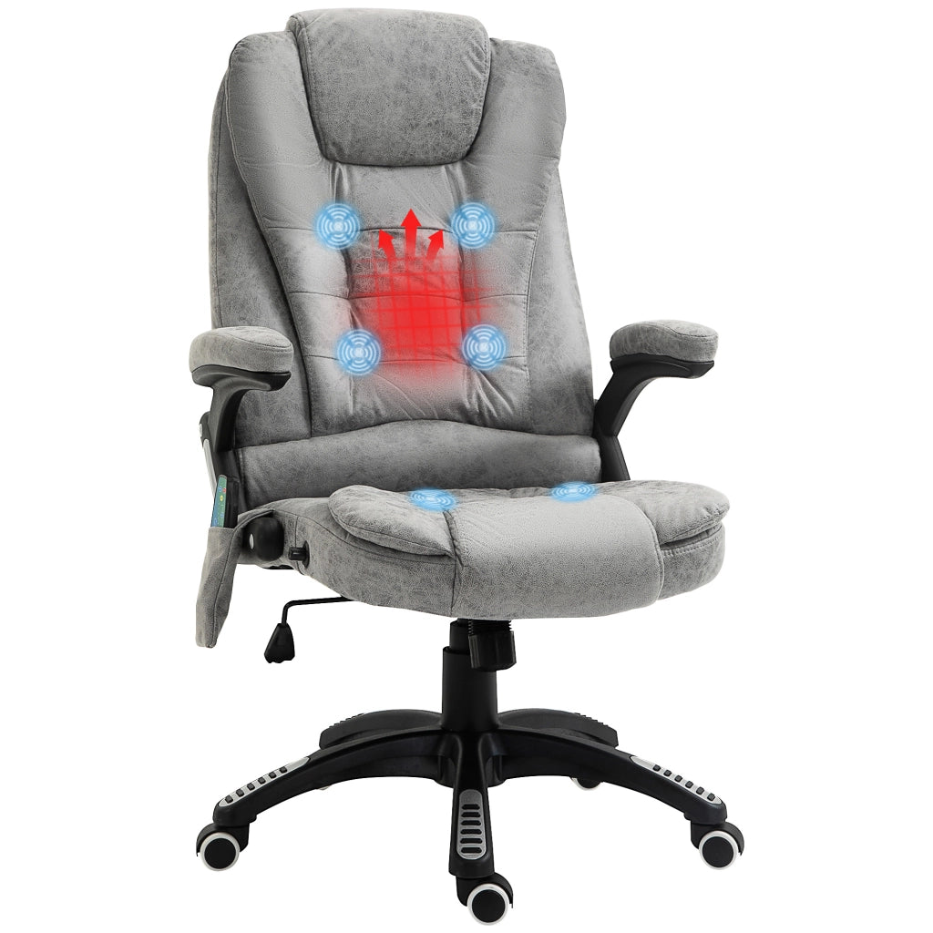 Poltrona Massaggiante Elettrica Riscaldante ¨C Zephmum ¨C Grigio 120kg