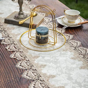 Tavolo da Cucina Quadrato con Bordura Decorata con Motivi Geometrici, Tavolo da Cucina con Bordura (40 x 180 cm)