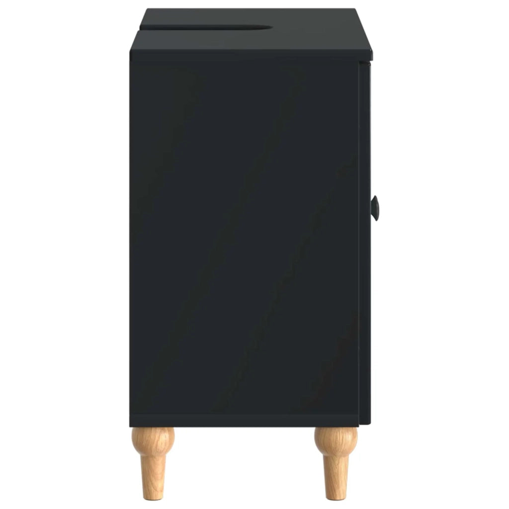 Armadio per Lavabo da Bagno ALKMAAR Nero 59,5 x 31,5 x 59 cm 896126
