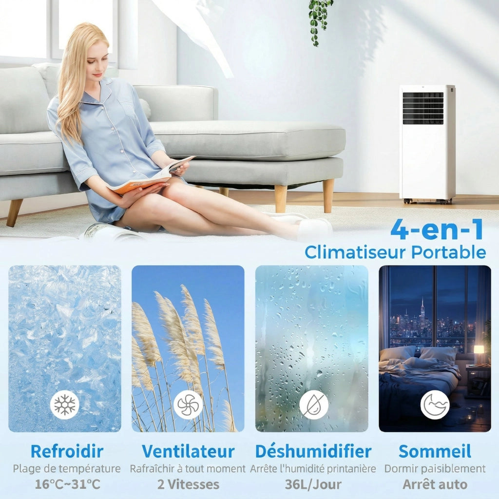 Climatizzatore portatile 7000 BTU ¨C zephmum ¨C Bianco