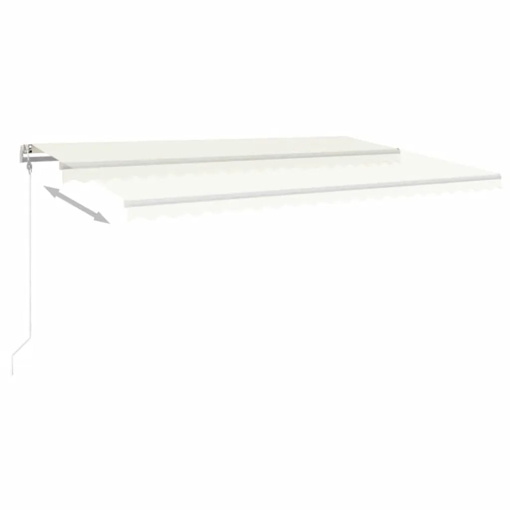 Tenda da Sole Retrattile Automatica 500x350 cm Crema 3069027