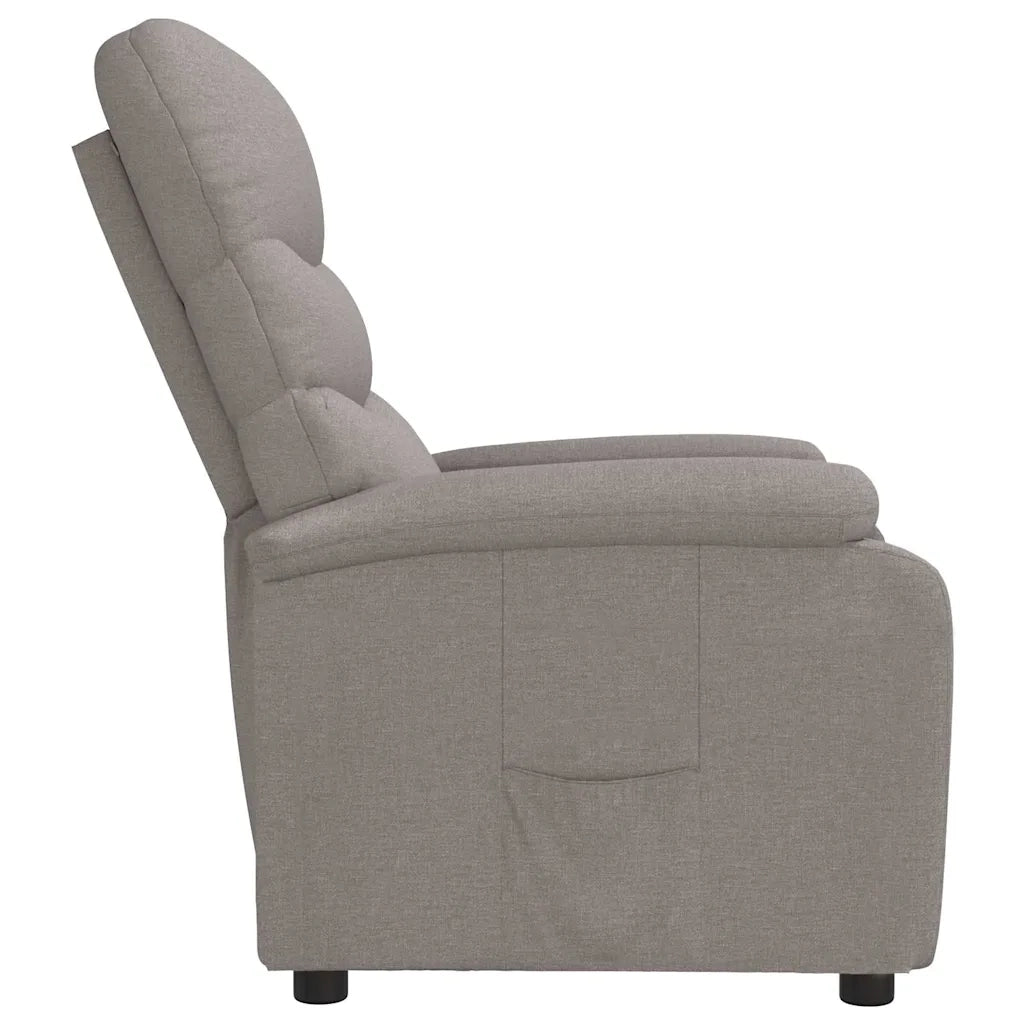 Poltrona Reclinabile in Tessuto Tortora 342708
